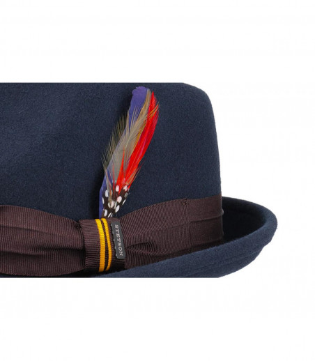 trilby navy blue felt